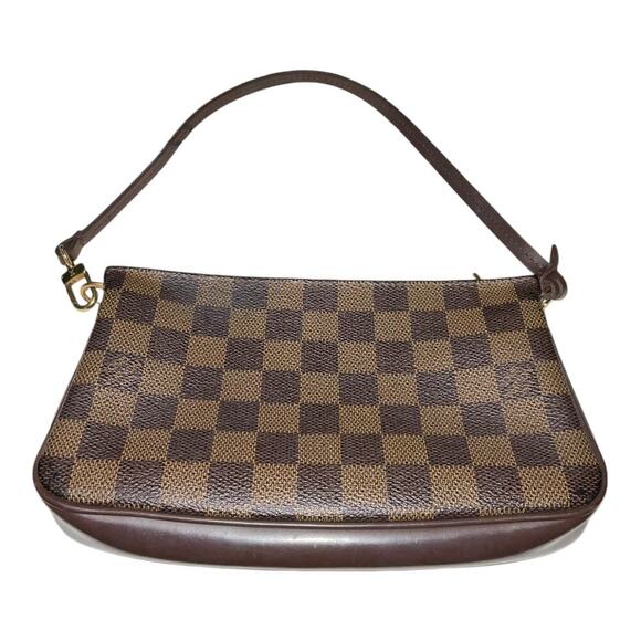 Louis Vuitton Vintage Damier Ebene Navona Pochette Accessories Bag W/Bag & Box - Picture 14 of 15
